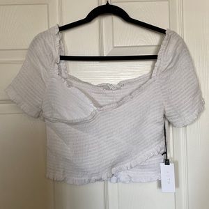 ASTR white crop top